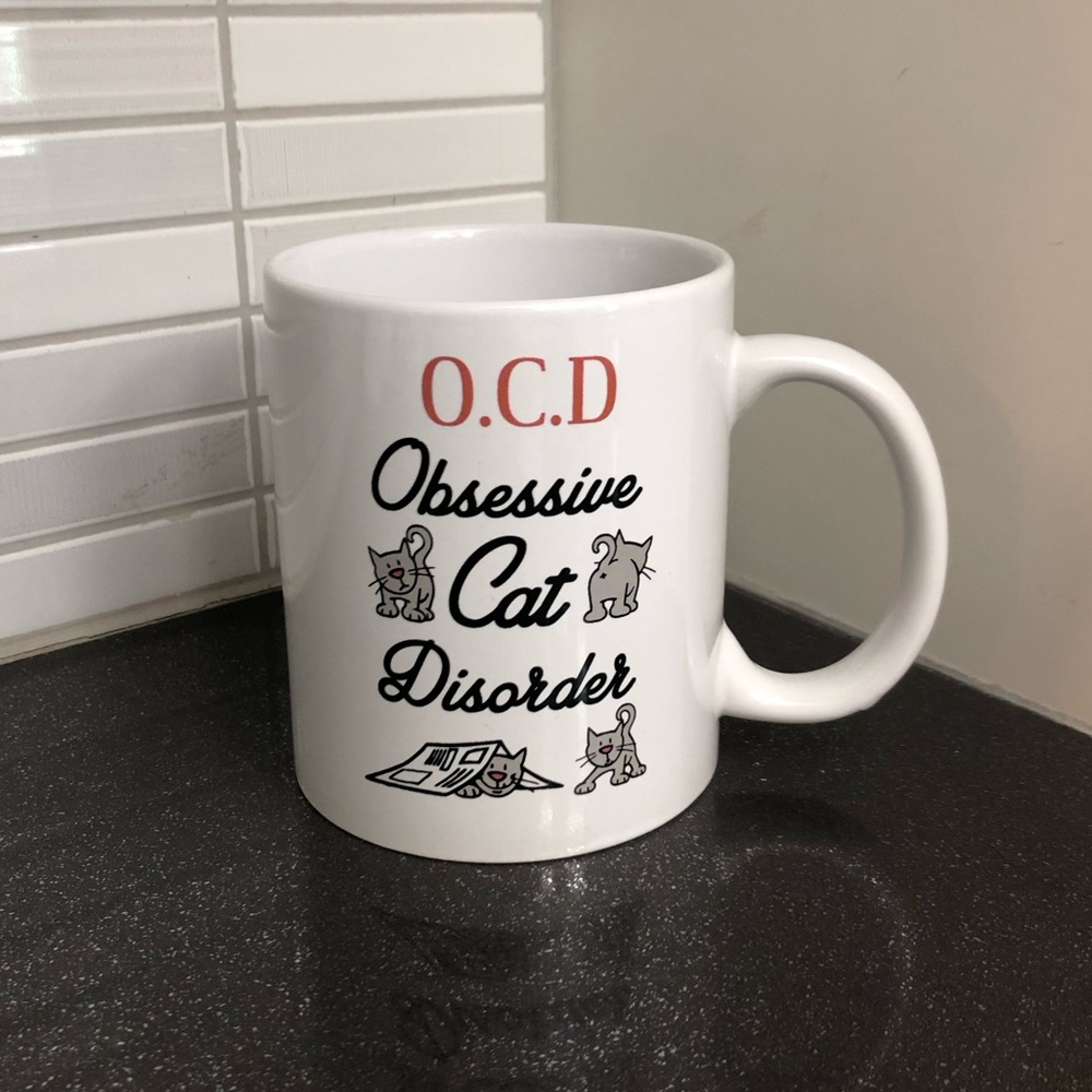 OCD Obsessive Cat Disorder mug